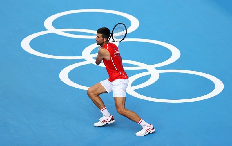 Novak Djokovic na olympijských hrách v Tokiu 2020