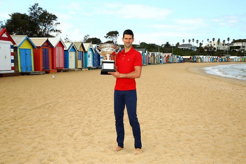Novak Djokovic s titulem Australian Open 2021