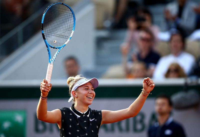 Amanda Anisimova en el Abierto de Francia 2019