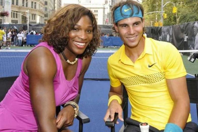 Serena Williams och Rafael Nadal.