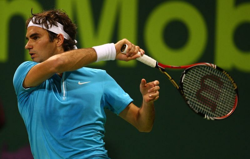 Roger Federer vid ATP Qatar ExxonMobil Open 2010 i Doha