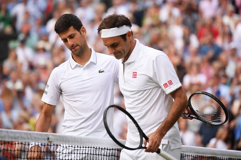 Novak Djokovic ja Roger Federer