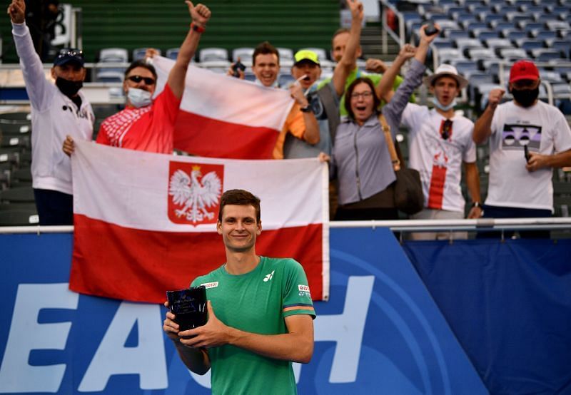 Hubert Hurkacz s Delray Open Trophy