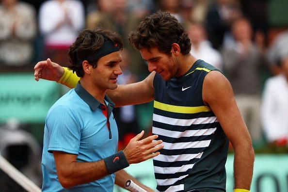 2009 French Open semifinale- Federer overvant en motstandsdyktig Del Potro