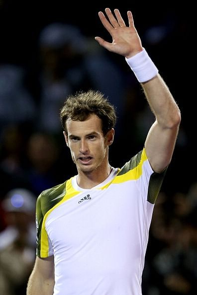 ndy Murray Suurbritanniast tähistab võitu prantslase Richard Gasketti üle Sony Openi poolfinaalis Crandon Parki tennisekeskuses 29. märtsil 2013 Key Biscayne