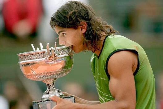 Šampion French Open (2005), když byl ještě teenager
