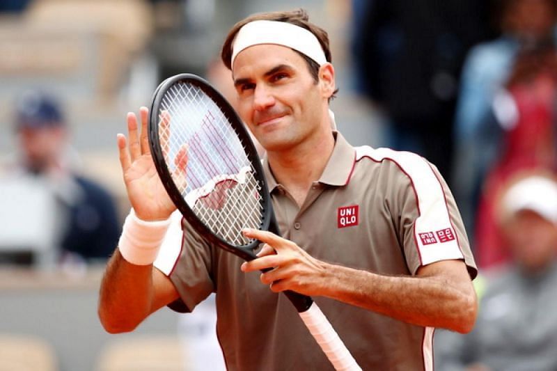 Roger Federer po vítězství na Roland Garros 2019 nad Oscarem Otte