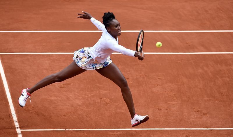 Venus Williamsová proti Anně Schmiedlové na French Open v roce 2014