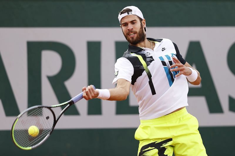 Η Karen Khachanov κατά τη διάρκεια του Open France 2020