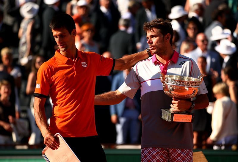 Novak Đoković završio je kao drugoplasirani protiv Stana Wawrinke na Roland Garrosu 2015. godine
