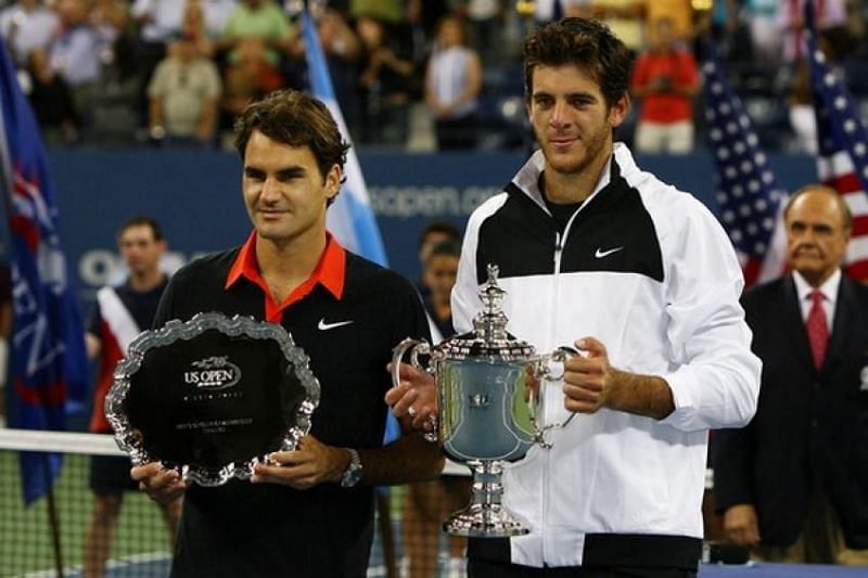 Juan Martin Del Potro (vpravo) získal na US Open 2009 svůj jediný grandslamový titul.