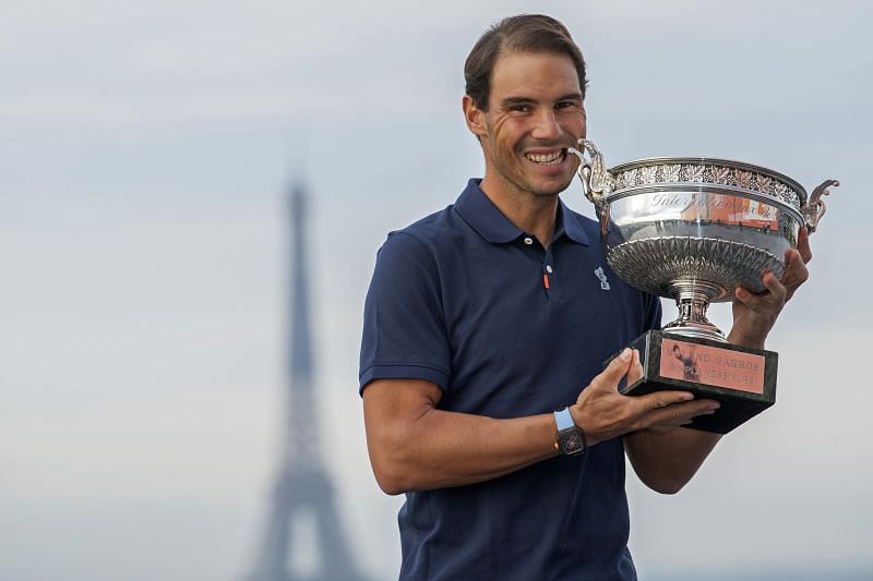 Rafael Nadal Ranskan avointen mestaruudellaan 2020