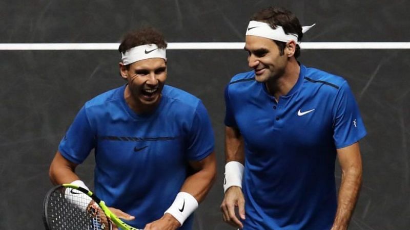 Rafael Nadal och Roger Federer