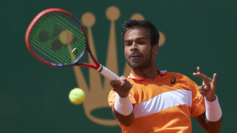 Sumit Nagal, Monte Carlo'da toprak zeminde Masters 1000 maçını kazanan ilk Hindistanlı oldu