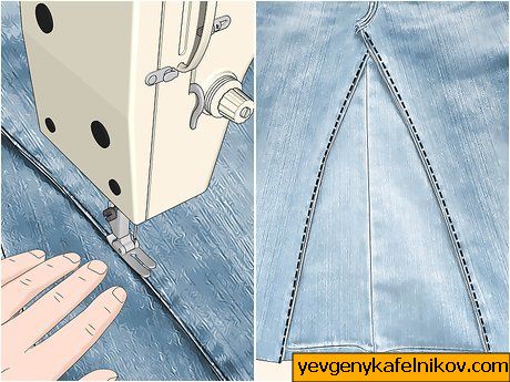 Imaginea intitulată Faceți o fustă din denim din blugi reciclați Pasul 16