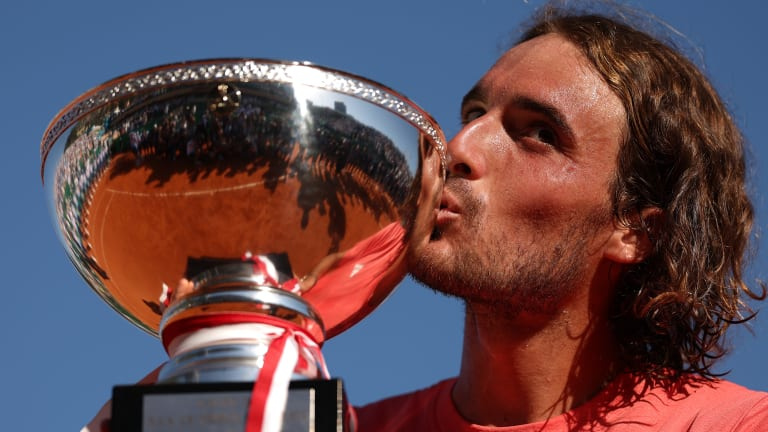 Спечелването на Монте Карло е мечта на Циципас' ever since he saw his mother Julia’s name on a list of past champions there. He has now followed her lead three times, in 2021, 2022 and 2024.