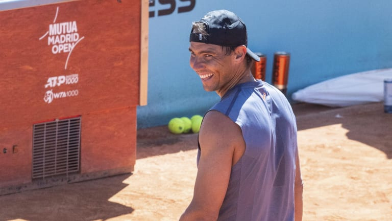 Nadal avançou para as quartas de final nas duas últimas partidas em Madrid (l. para Alcaraz em 2022).