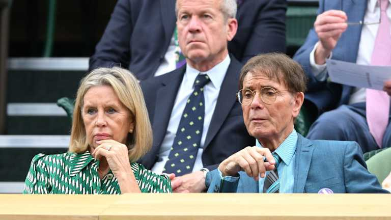 O's back! After first coming in the tournament's early days, singer Cliff Richard was back on Day 9.