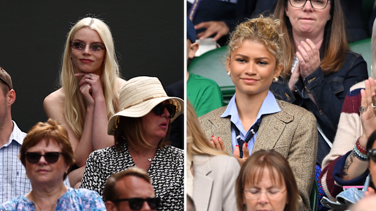 Celebrități de la A la Z: Anya Taylor Joy și"Challengers" star Zendaya were both spotted on Centre Court.
