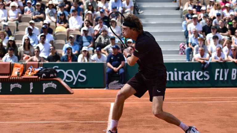 Avant de pouvoir voir grand à Paris, Rublev – qui a admis avoir hâte lors des matchs nuls – doit faire un dérapage de 0-10 en quarts de finale du Grand Chelem.