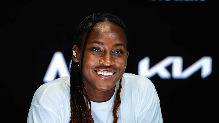 Gauff pousou no mesmo tempo que Sabalenka, tendo caído para o eventual campeão nas semifinais de 2024.