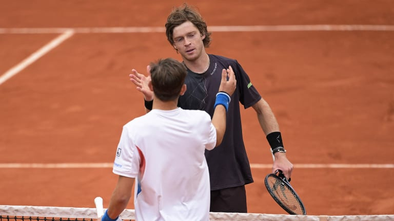 "The way I behave, I put myself completely down and I gave Matteo wings to fly," Rublev reflected after his third-round exit.