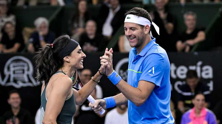 Doi campioni de la US Open împart un mare cinci.