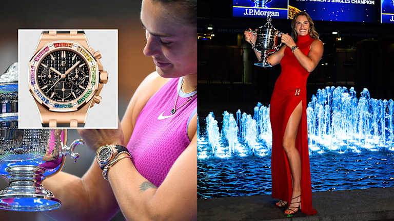 Sabalenka are un ceas Audemars Piguet din aur roz după ce a câștigat primul ei titlu la US Open.