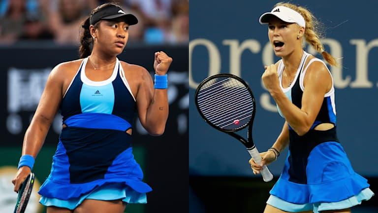 Aiava a canalisé Caroline Wozniacki lorsqu'elle a remporté sa première victoire au tableau principal du Grand Chelem dans cette robe de l'US Open 2013.