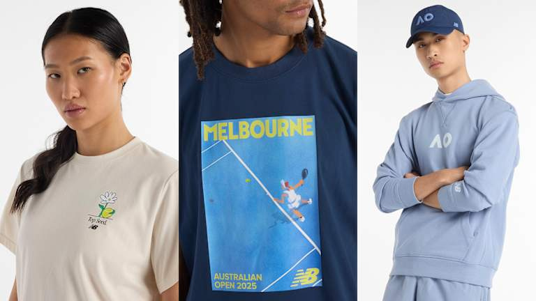 Premier aperçu : New Balance dévoile la collection colorée de l’Open d’Australie 2025