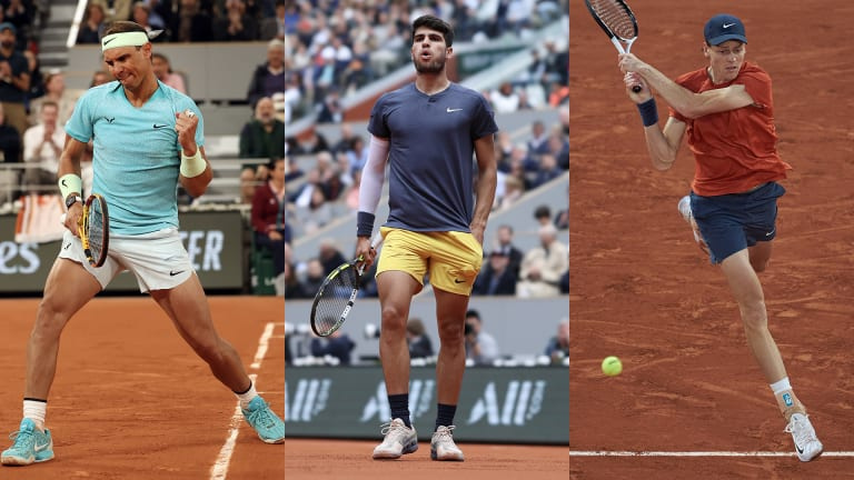 Rafael Nadal, Carlos Alcaraz, Jannik Sinner în Nike