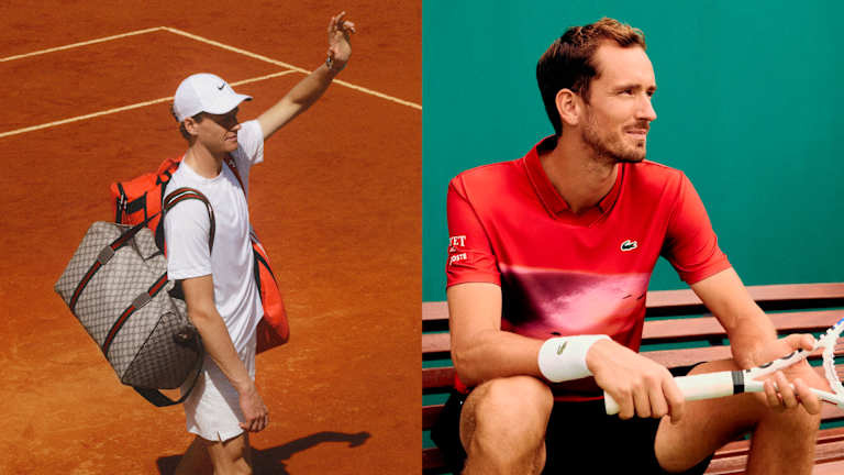 Will Jannik pecador's Gucci bag become a part of future 'tenniscore' looks, like Rene Lacoste's polo shirt (seen here on Daniil Medvedev)?