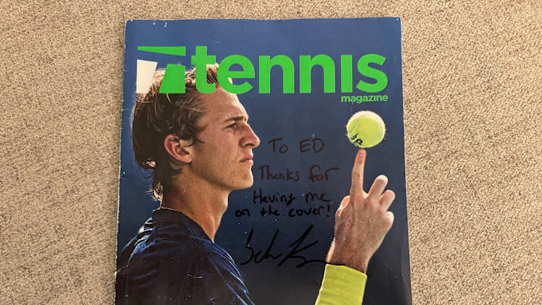 Introducere în Korda's cover story in the July/August 2021 issue of TENNIS Magazine: “Educated to focus on the long game and equipped with championship DNA, Sebastian Korda might just have the precise set of ingredients to put U.S. men's tennis back on the Grand Slam map—and honor his family name.”