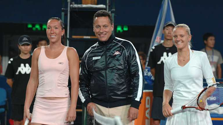 Graff met Jelena Jankovic en Agnes Szavay.