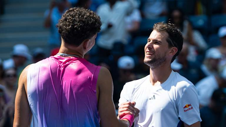 Thiem's final match at the majors ended 6-4, 6-2, 6-2. Shelton said he was "sorry" for how it ended, and ceded the spotlight to the Austrian veteran.