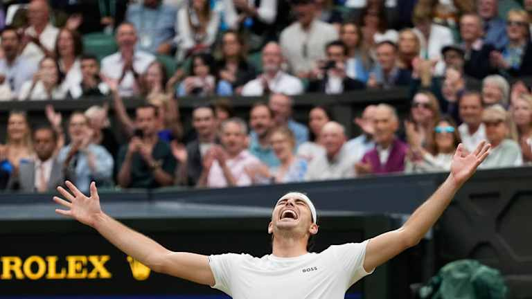 Fritz's victory over Zverev broke the Wimbledon record of 34 five-set matches, set in 1969.