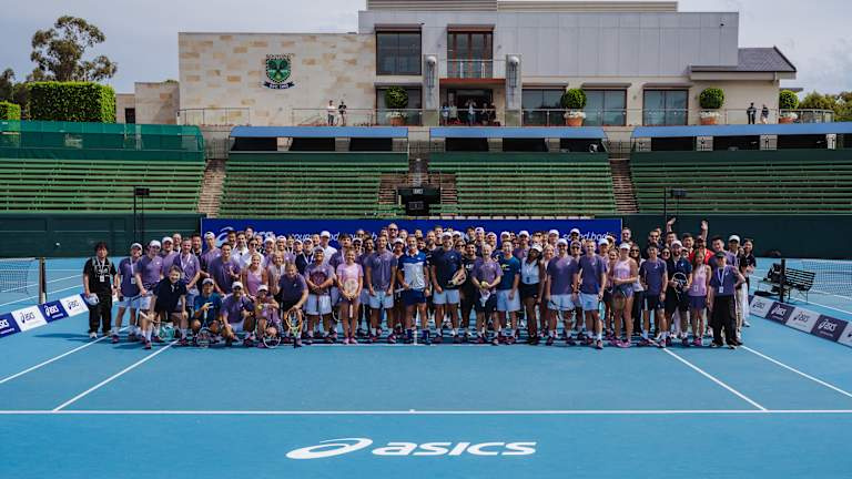 Le sommet du tennis Asics au Kooyong Lawn Tennis Club.